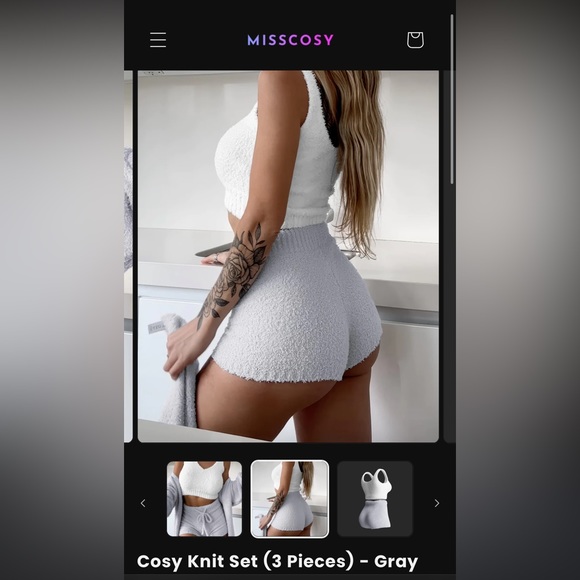 NWT Knit Top/Shorts Set - Picture 3 of 13